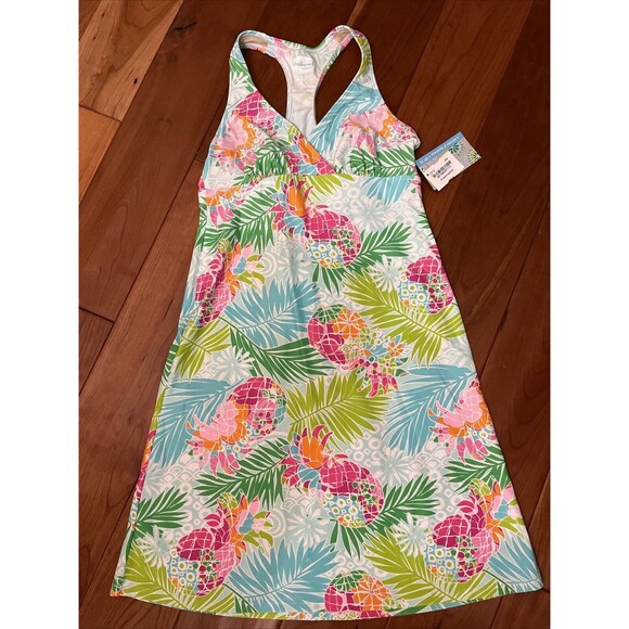 Southwind Apparel Short Dress Size XS UPF 50 (EF) Pineapples - Picture 1 of 8
